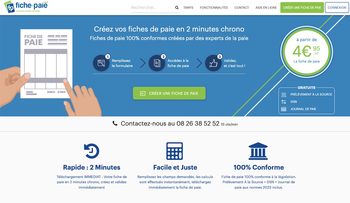 Fiche Paie Net Un Outil En Ligne Pour Cr Er Toutes Vos Fiches De Paie