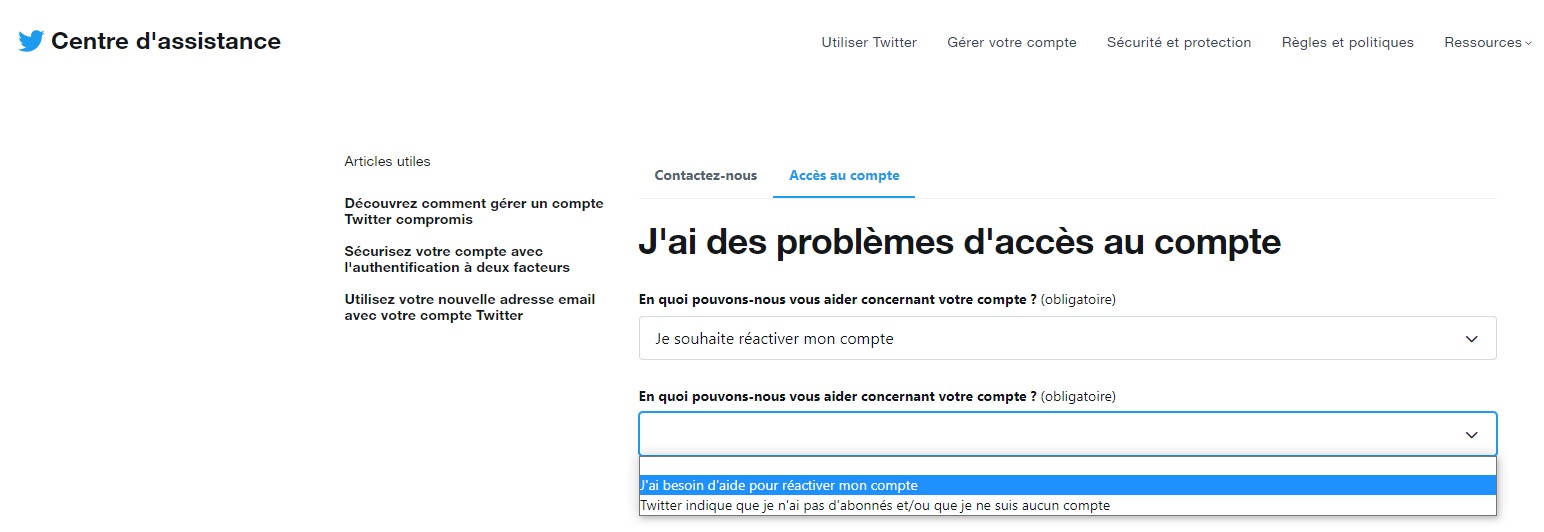 Comment R Cup Rer Son Compte Twitter D Sactiv Pirat Bloqu Mot