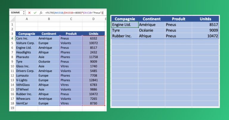 Comment Filtrer Sur Excel Bonnes Pratiques Formules Et Exemples