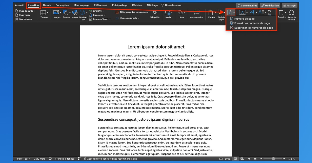 Comment Num Roter Les Pages Sur Word Les Tapes Suivre