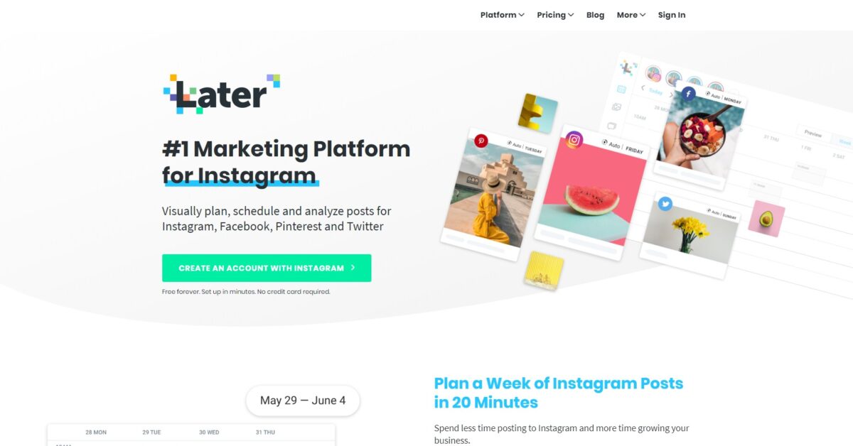 Later créez et planifiez des stories sur Instagram