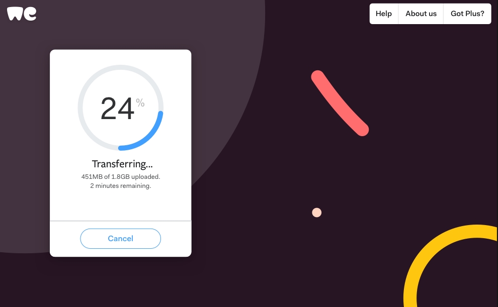 wetransfer plus