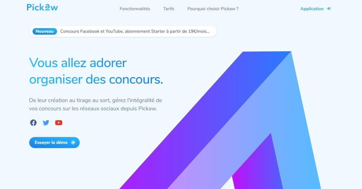 Pickaw un outil complet pour créer et gérer vos jeuxconcours sur les