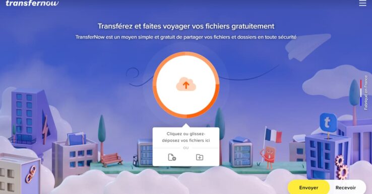 Partager des fichiers volumineux avec TransferNow
