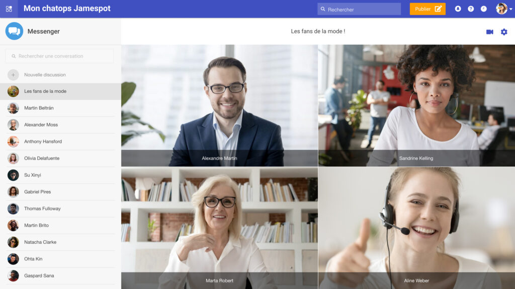 Capture N°3 – Visio-conférence