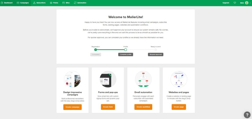 mailerlite-dashboard