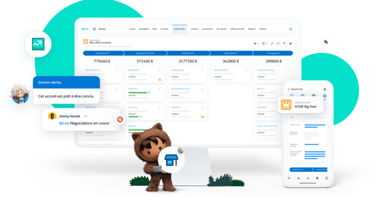 Illustration Salesforce Sales Cloud