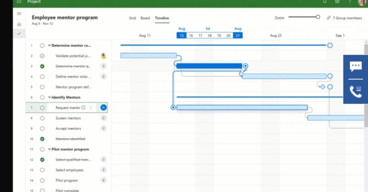 Illustration Microsoft Project