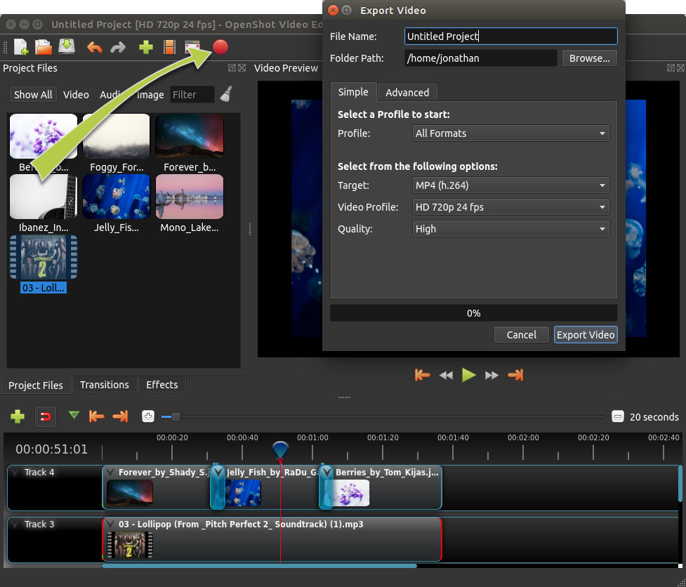 openshot video editor blender