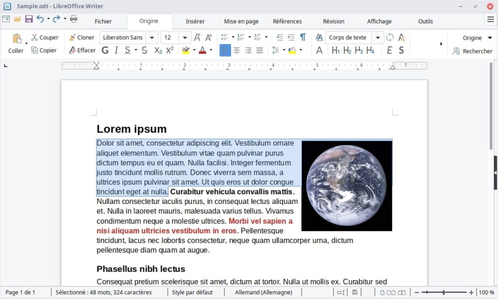 libreoffice writer 2