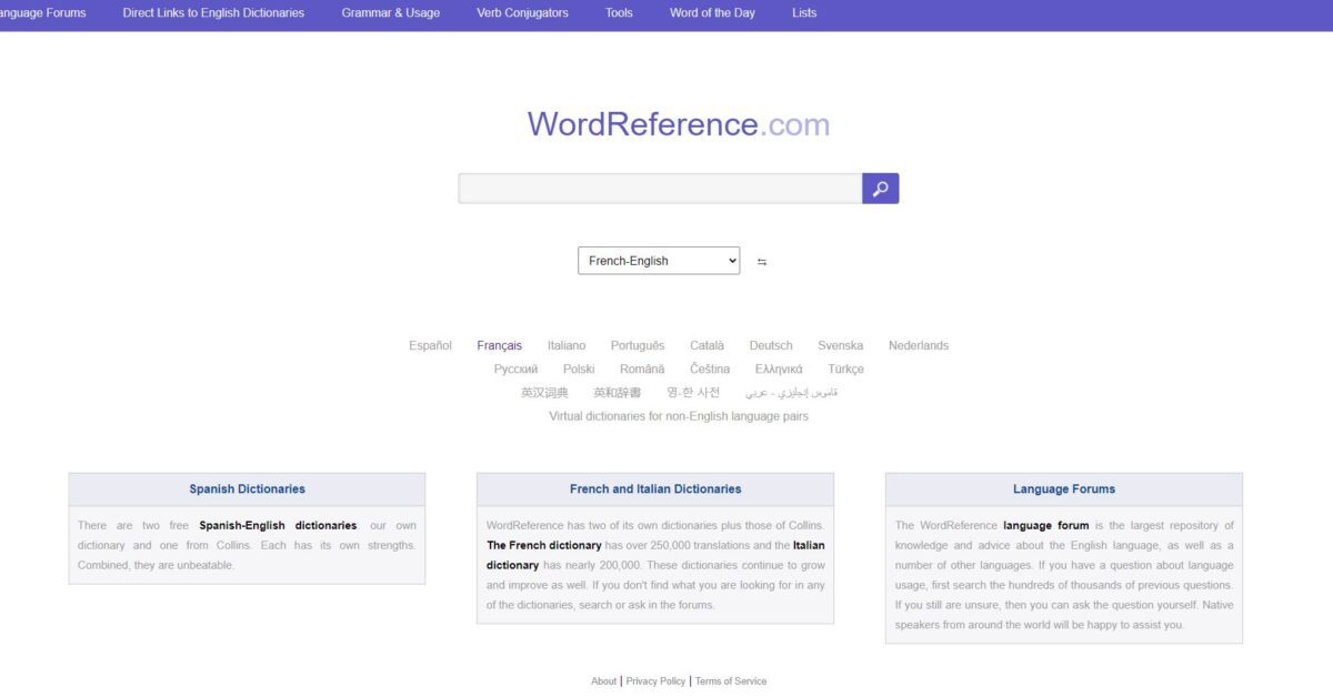 WordReference : Un Dictionnaire De Traduction En Ligne Gratuit