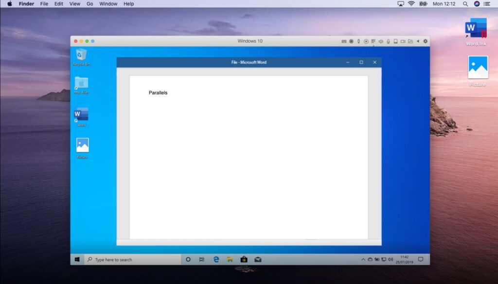 parallels desktop 1