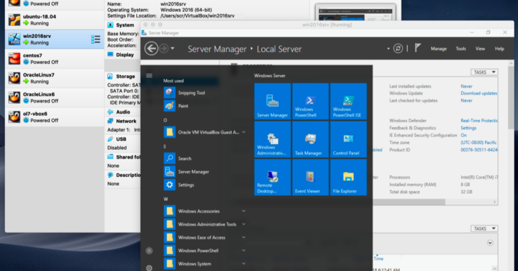 Illustration Oracle VM VirtualBox