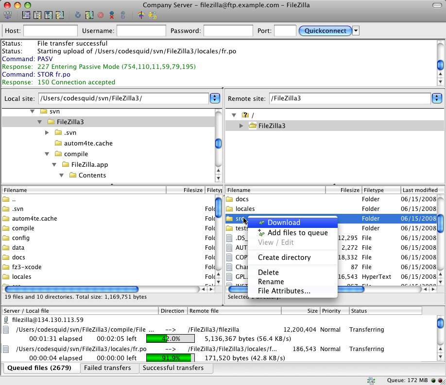 use filezilla for mac as ftp server