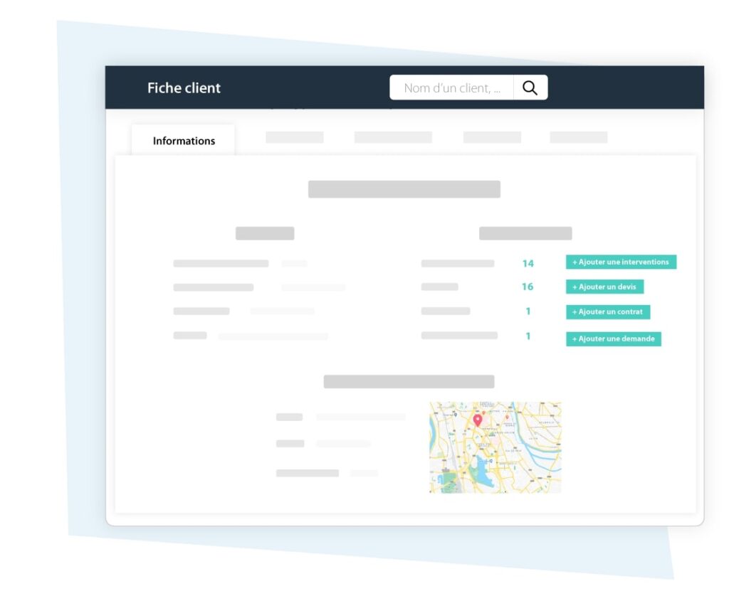 fiche client organilog