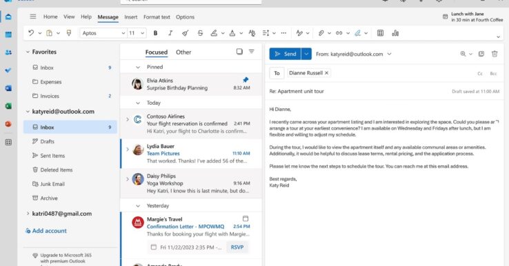 Illustration Microsoft Outlook