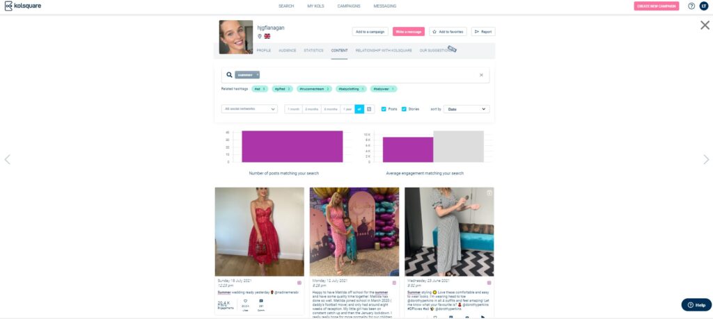 Kolsquare – Fiche KOL Content