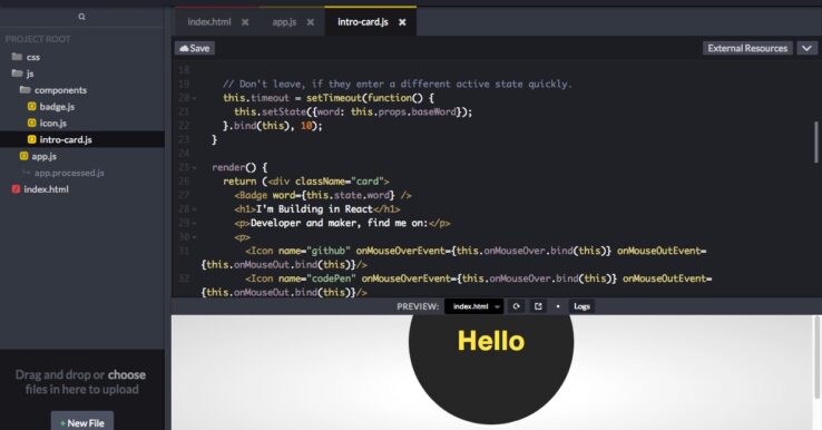 Illustration CodePen