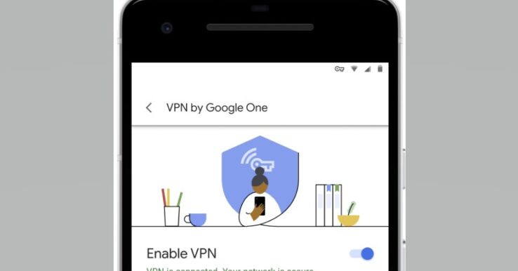 Illustration Google One VPN
