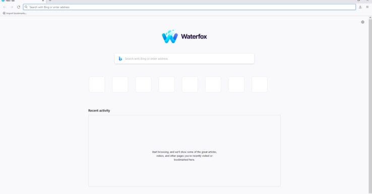 Illustration Waterfox