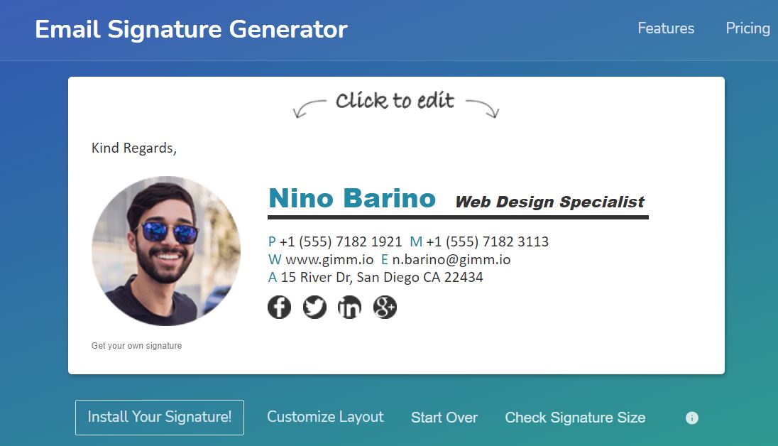 Gimm.io : un générateur gratuit de signatures mails personnalisables