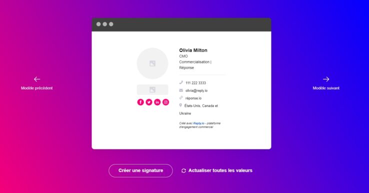 Illustration Email Signature Generator by Reply