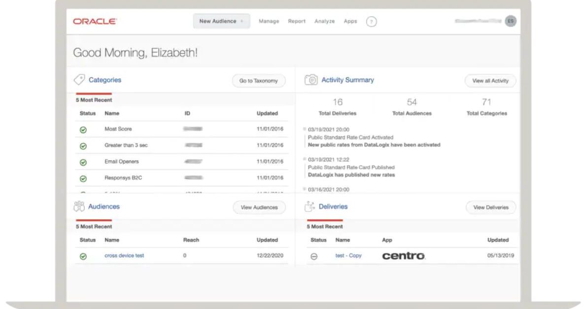 Oracle bluekai la plateforme de gestion des donn es d oracle