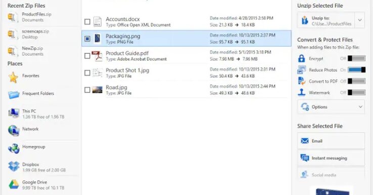 Illustration WinZip