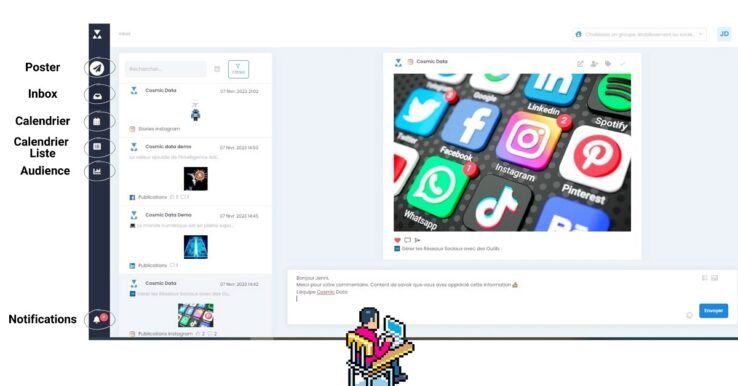 Cosmic Data : gérez facilement tous vos réseaux sociaux multi ...