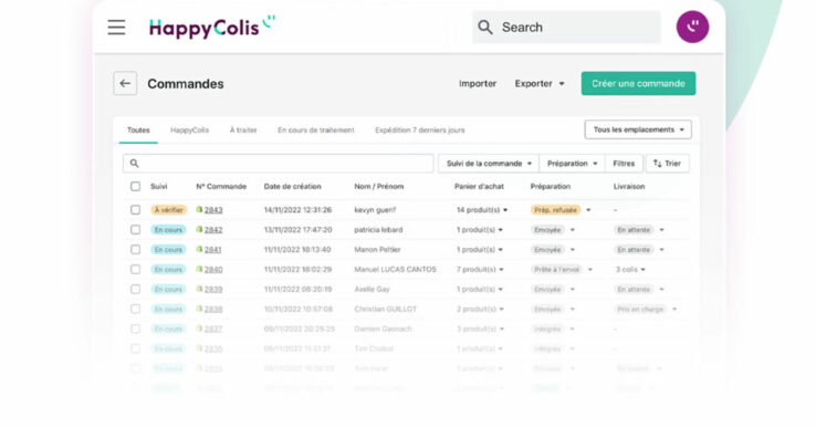 Illustration Happy Colis