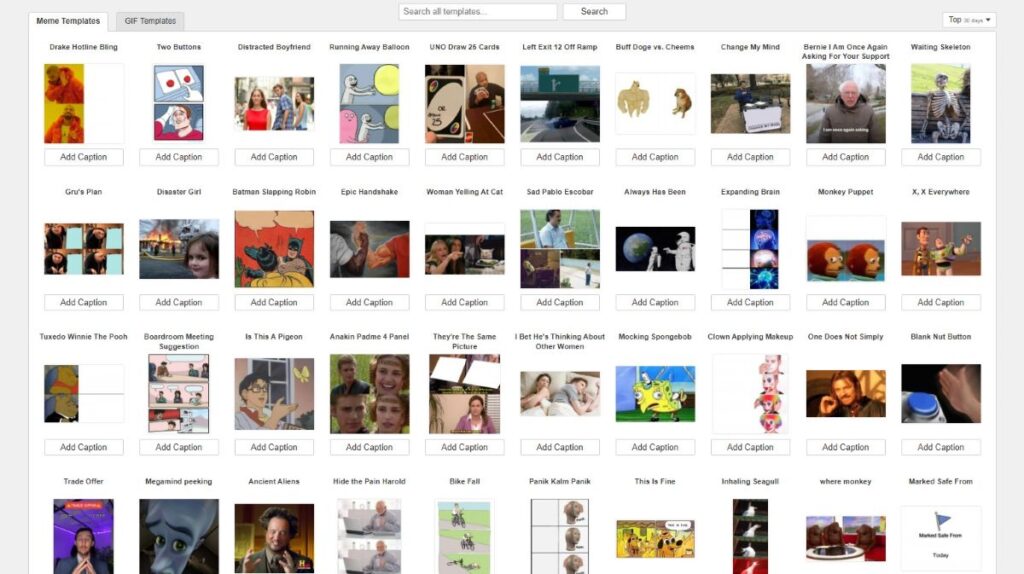 Templates Meme Generator