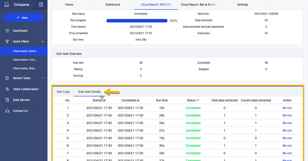 Octoparse un solution de web scraping no code