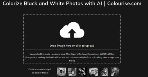 Colourise : un outil gratuit pour coloriser d'anciennes photos