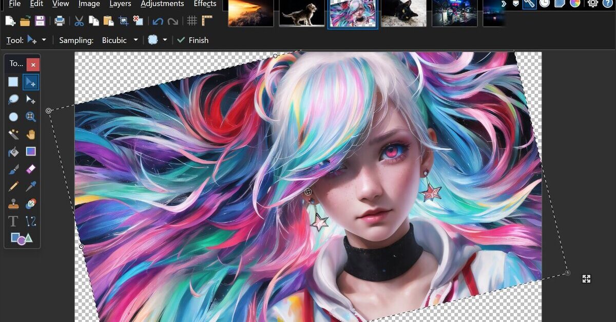 un logiciel de retouche et de montage photo