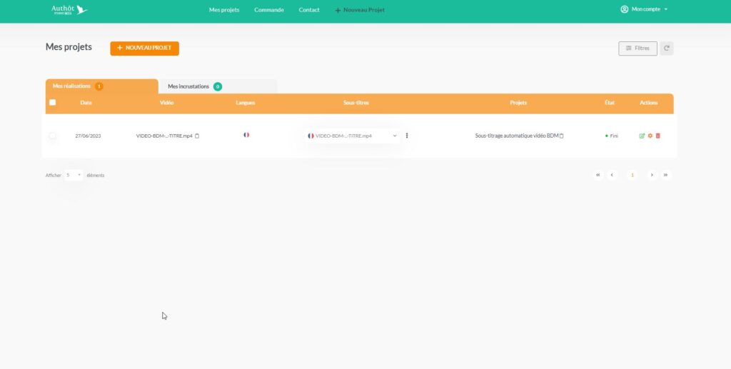 Pour transcrire notre vidéo (1'35), une dizaine de minutes ont été nécessaires.