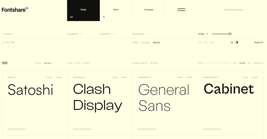 fontshare-une
