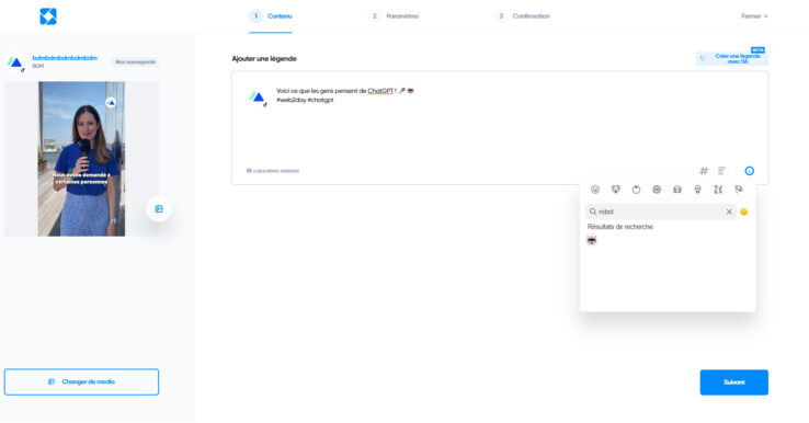 Planifier une vidéo TikTok avec Iconosquare
