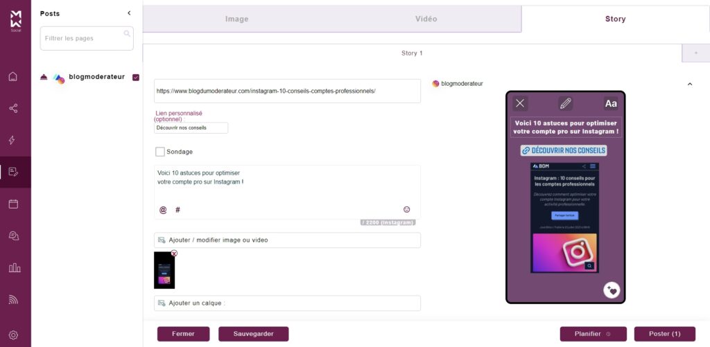 Mashup Web Social intègre le catalogue de musiques proposé sur Instagram.