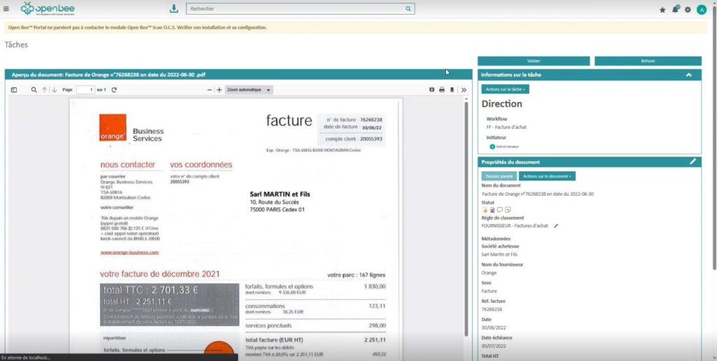 Vous accédez à toutes les informations du document en un coup d'œil.