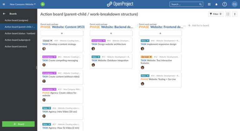 OpenProject : un système de gestion de projet open source