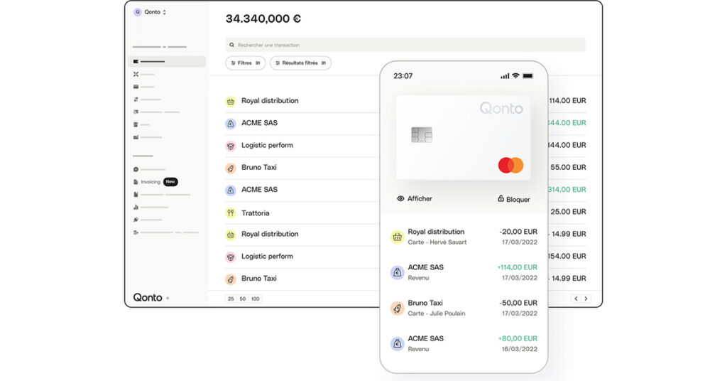 Qonto un compte pro pour simplifier la gestion financière