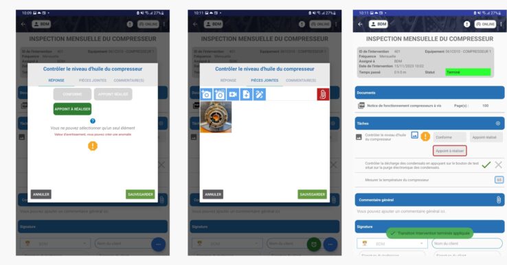 Documenter une intervention de maintenance avec DOMMS