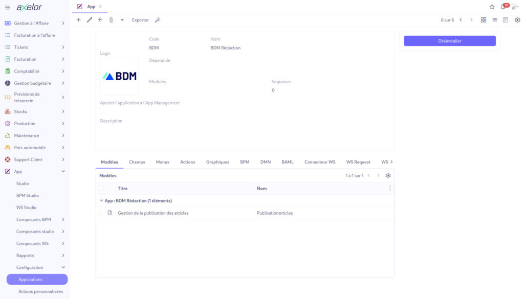 En installant l’application, l’ensemble du contenu rattaché à celle-ci sera accessible aux utilisateurs.