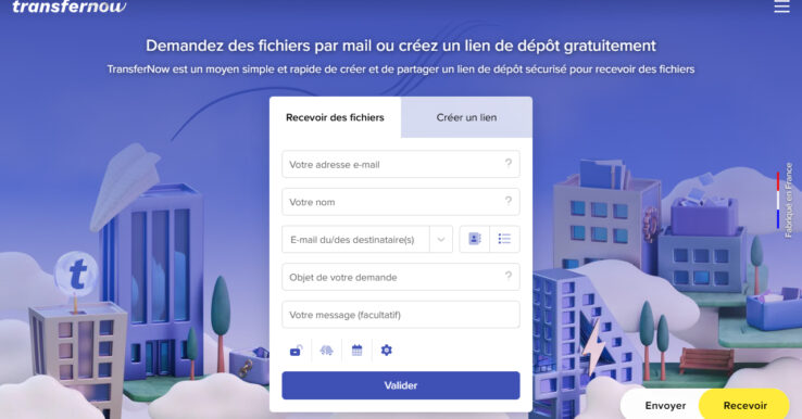 Demander et recevoir des fichiers volumineux avec TransferNow