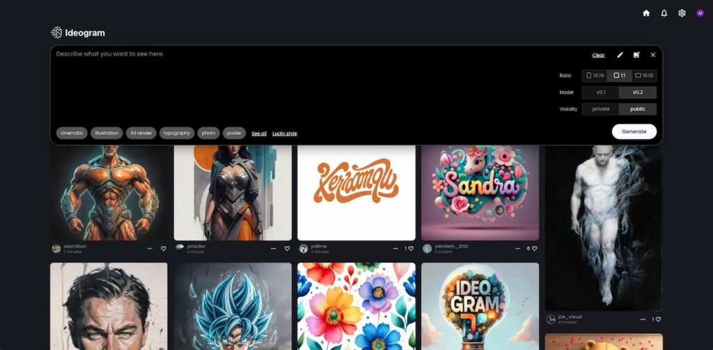 ideogram-ai-interface