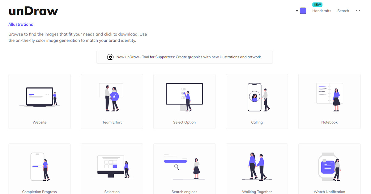 unDraw : une banque d'icônes et d'illustrations gratuites et libres de ...