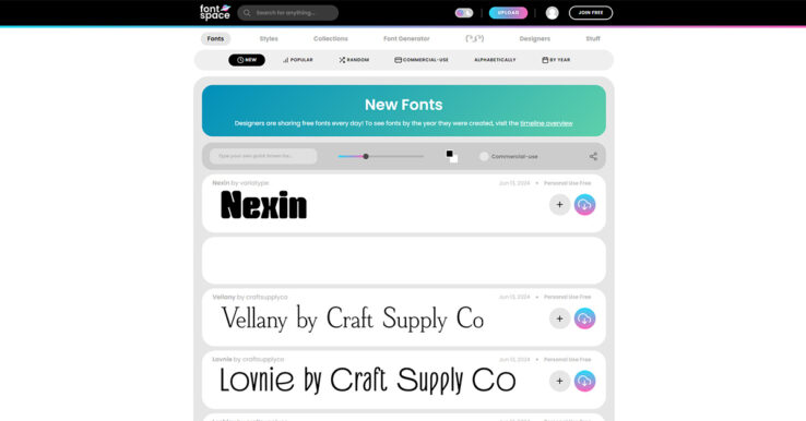 Illustration Font Space