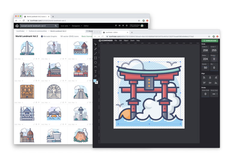 Iconfinder : une banque d'icônes et d'illustrations