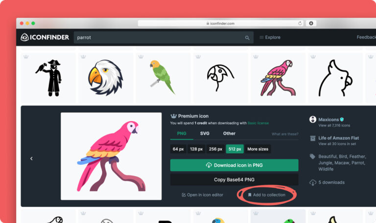 Iconfinder : une banque d'icônes et d'illustrations