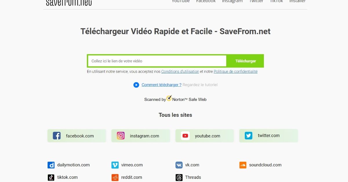 Savefrom.Net : une plateforme en ligne pour télécharger des vidéos